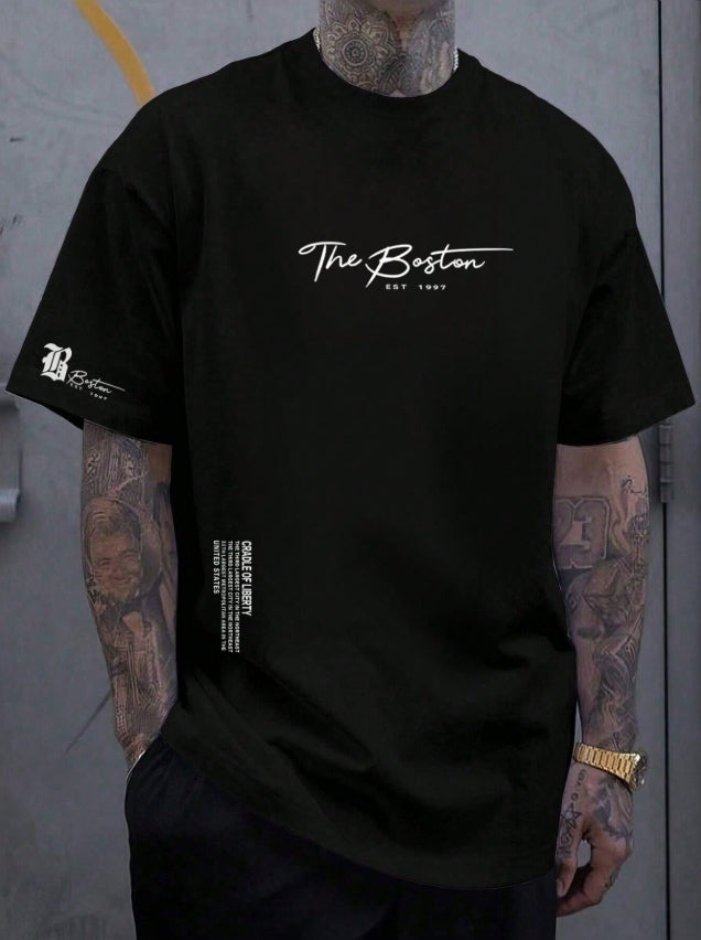 Men's Basic Solid Color Crew Neck Short Sleeve T-Shirt, Casual Daily Wear
